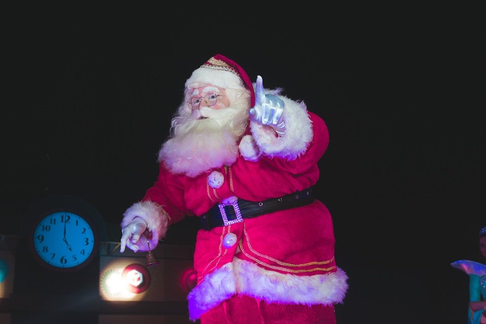 A santa ornament Breakfast with Santa Food and Thorne Bistro