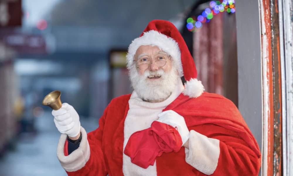 Santa on the east lancashire railway steam train