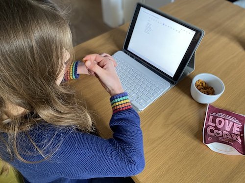 Review Love Corn Homeschooling snack
