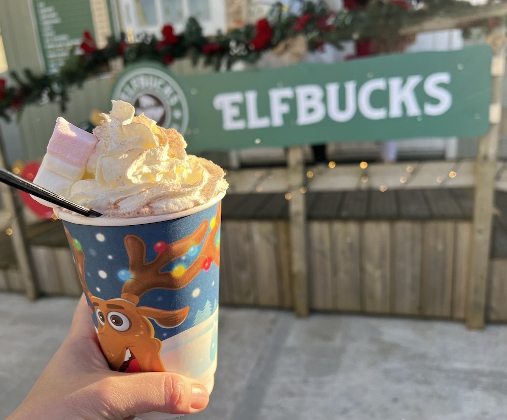 Review Cockfields Farm Christmas free hot chocolate