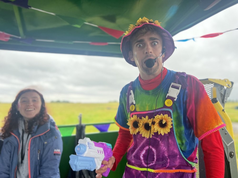 Review of Cockfields Farmlife Festival and Top Tips Tractor Disco ride