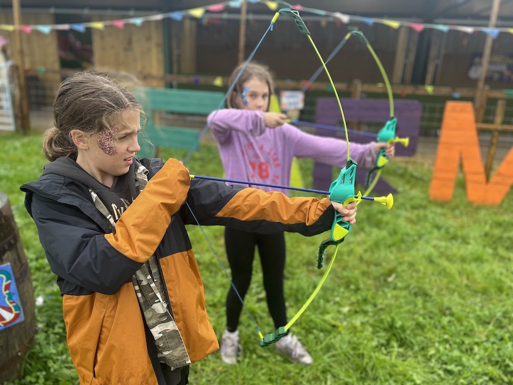 Review of Cockfields Farmlife Festival and Top Tips archery
