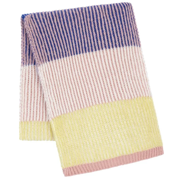 leia-stripe-oversized-scarf-pink, purple and yellow from cara-the-sky